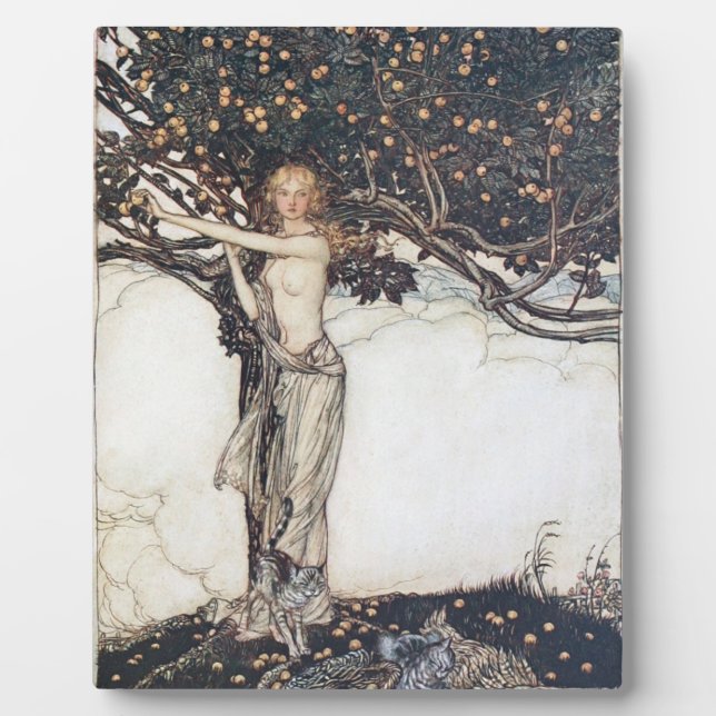 Plaque Photo Arthur Rackham Freya (Devant)