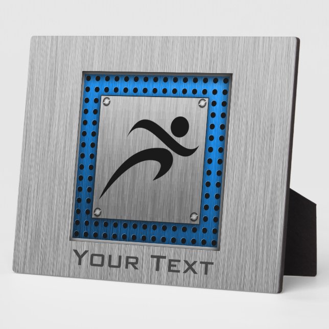 Plaque Photo Aspect métallique brossé en cours d'exécution (Côté)