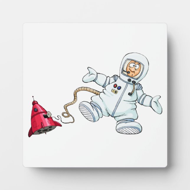 Plaque Photo astronaute (Devant)