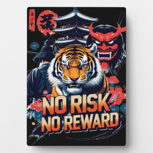 Plaque Photo Aucun risque de récompense - Samurai Tiger