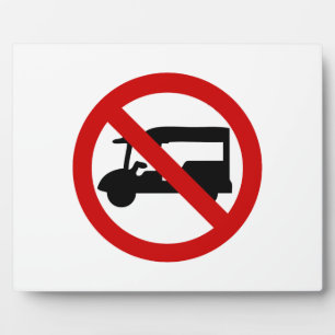 Plaque Photo AUCUN TAXI Tuk-Tuk ⚠ Route de Thaïlande ⚠