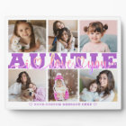 AUNTIE I Love You 6 Photo Collage Purple Rose 8x10