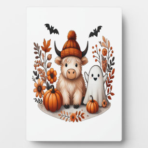 Plaque Photo Automne Highland Vache Ghost Png, Automne Png