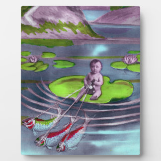 Plaque Photo Avril Fool Carte Postale Vintage