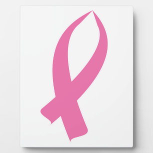 Plaque Photo Awareness Ribbon (Pink)