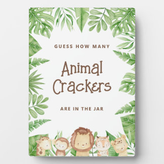 Plaque Photo Baby shower de jeu Safari Guess - Panneau supérieu