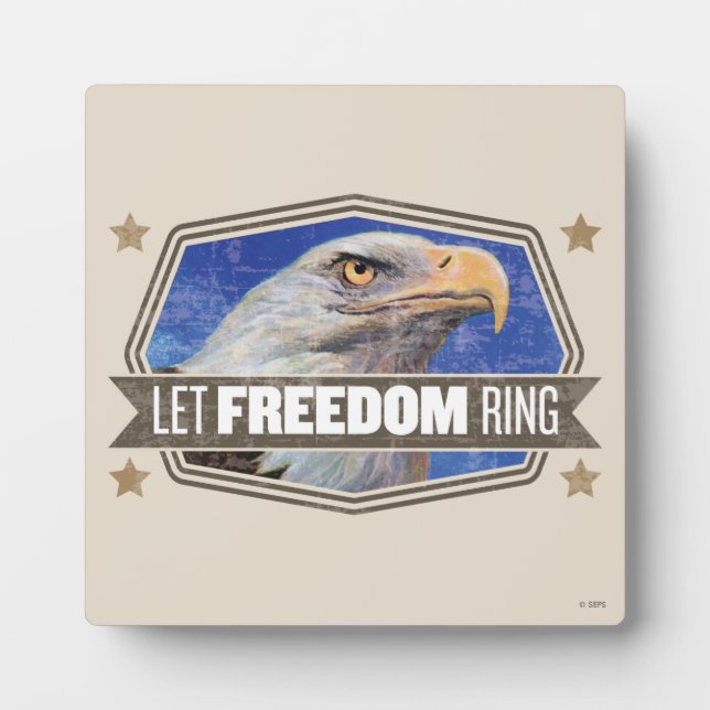 Plaque Photo Bague de liberté Eagle-Let (Devant)