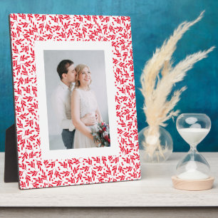Plaque Photo Baies de houx rouges et blanches Vacances