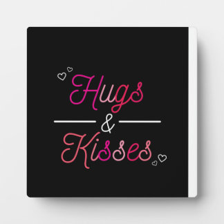 Plaque Photo baisers et embrassades pour valentine et pour touj