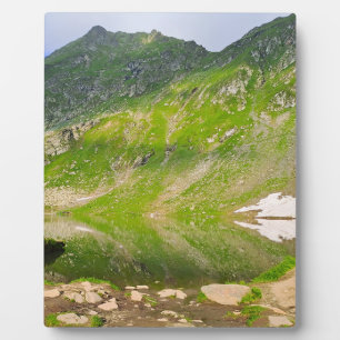 Plaque Photo Balea Lake Mountain Slope – Romania Alpine Print