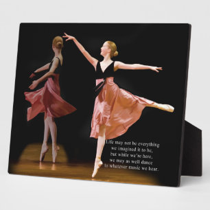 Plaque Photo Ballerina en noir et rouge