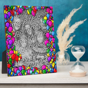 Plaque Photo Ballons colorés Créez votre propre photo