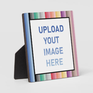 Plaque Photo Bandes colorées