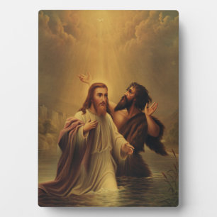 Plaque Photo Baptême de Jésus-Christ