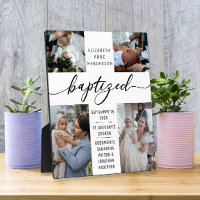 Baptisé Photo Collage Baptême Garde Baptême