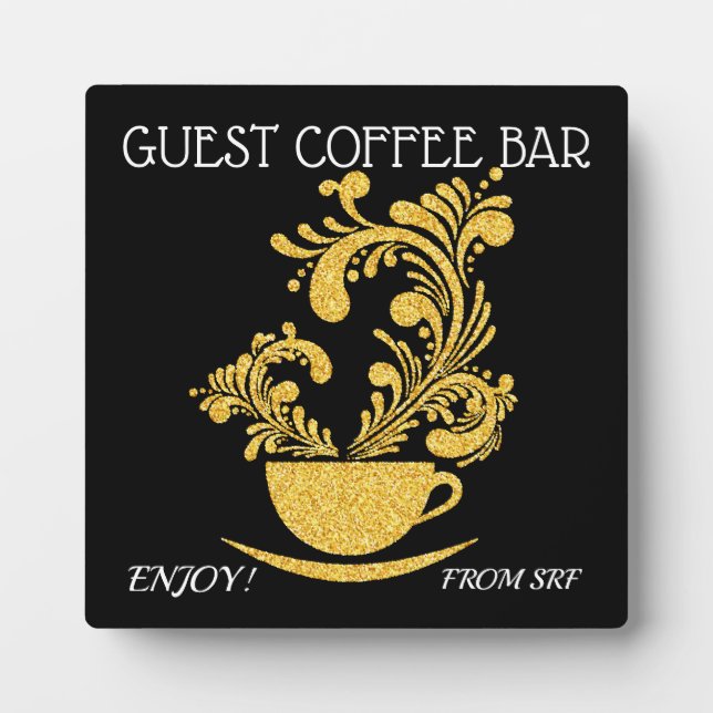 Plaque Photo Bar café (Devant)