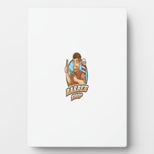 Plaque Photo barbier