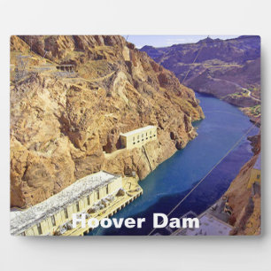 Plaque Photo Barrage Hoover en Arizona