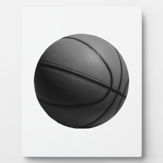Plaque Photo Basket-ball noir et blanc (Devant)