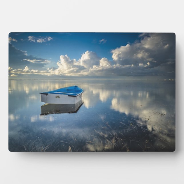 Plaque Photo Bateau De Ligne Sur L'Eau (Devant)