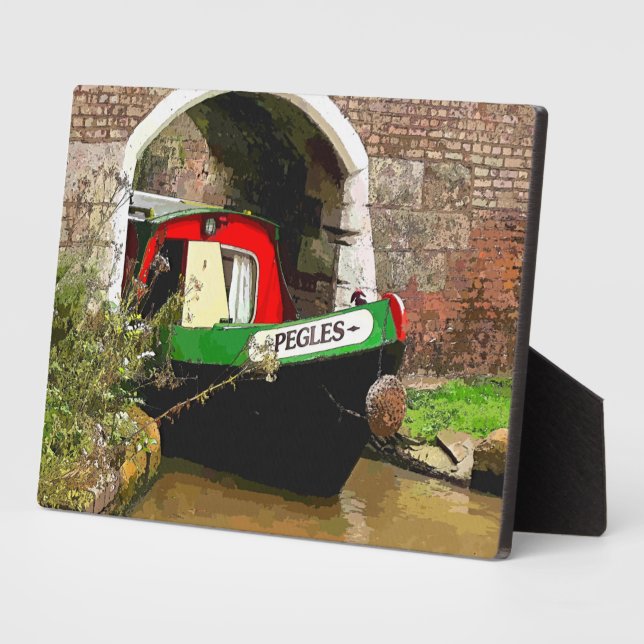 PLAQUE PHOTO BATEAUX DE CANAL (Côté)