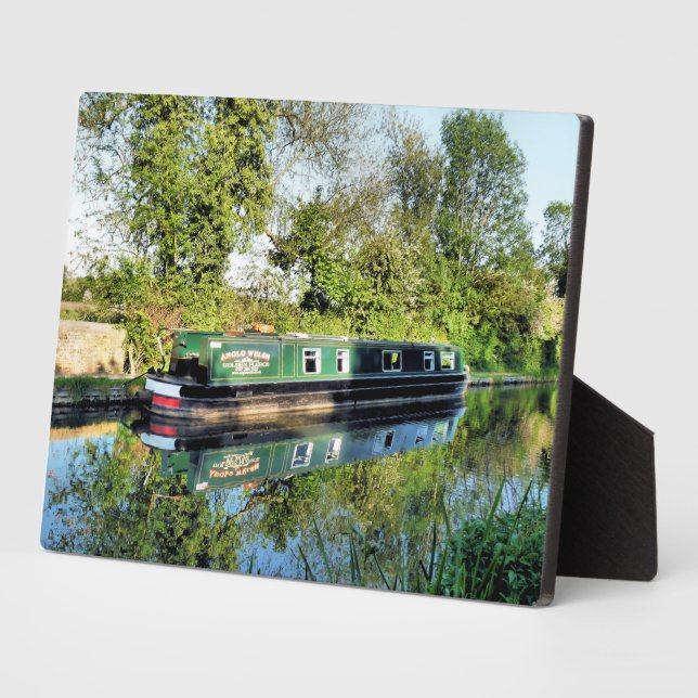 PLAQUE PHOTO BATEAUX DE CANAL (Côté)