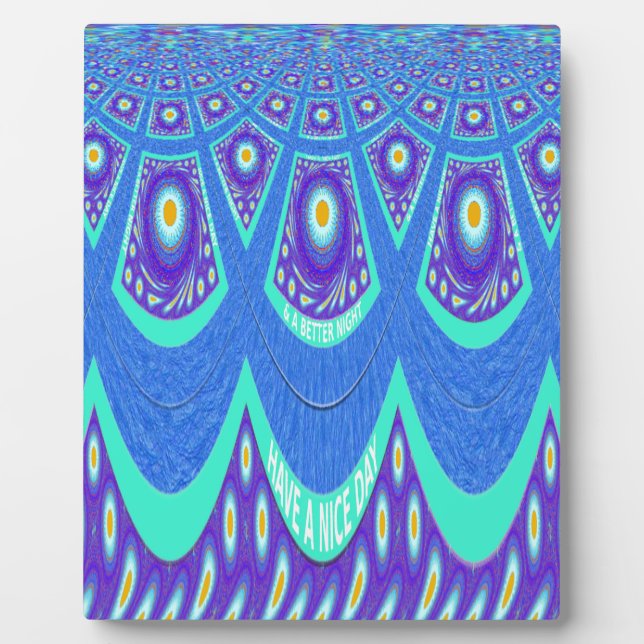 Plaque Photo Batik bleu (Devant)