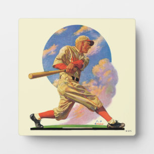 Plaque Photo Batteur de baseball