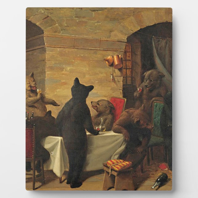 Plaque Photo Bear Carousel By William Holbrook (Devant)