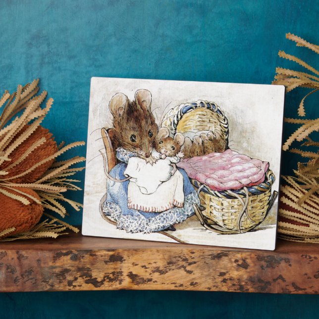 Plaque Photo Beatrix Potter, Hunca Munca (Côté)