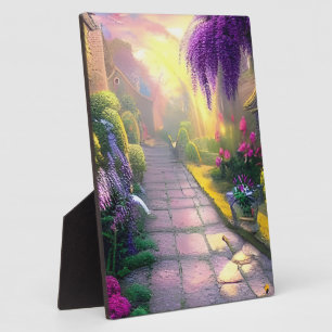 Plaque Photo Beau Imaginaire Cottage Garden Path Tabletop