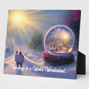 Plaque Photo Beau Imaginaire Globe de neige Globe de vacances T