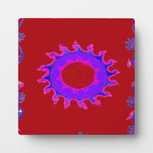 Plaque Photo Beau Motif Indien Mehndi Art Design