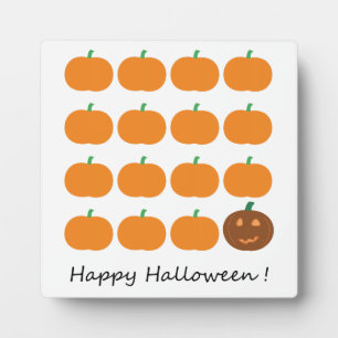 Plaque Photo Beau Patch Citrouille Halloween