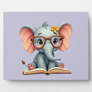 Plaque Photo Bébé Éléphant Sage