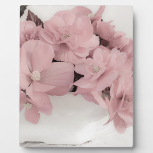 Plaque Photo Begonias rose