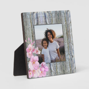 Plaque Photo Belle aquarelle rose cerisier fleurs photo