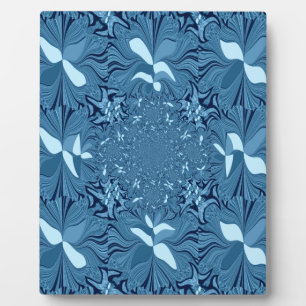 Plaque Photo Belle Iridescente Extraordinaire Bleu Kaleidoscope