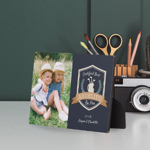 Plaque Photo Best Abuelito By Par   Golf Grand-père Photo