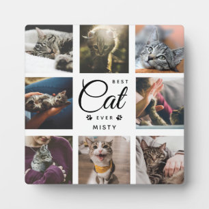 Plaque Photo Best Cat Ever Memorial Cadeau photo moderne Paw