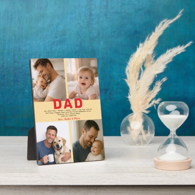 Plaque Photo Best Dad Ever Custom Photo | Personalized Father’s (Côté)