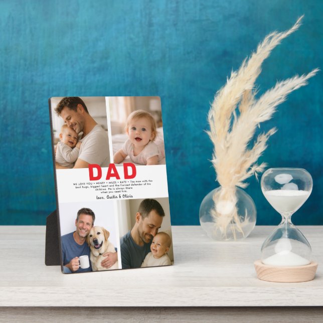 Plaque Photo Best Dad Ever Custom Photo | Personalized Father’s (Côté)