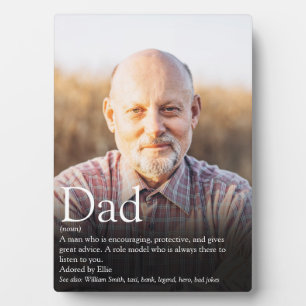 Plaque Photo Best Dad Ever Définition Photo Jigsaw Puzzle