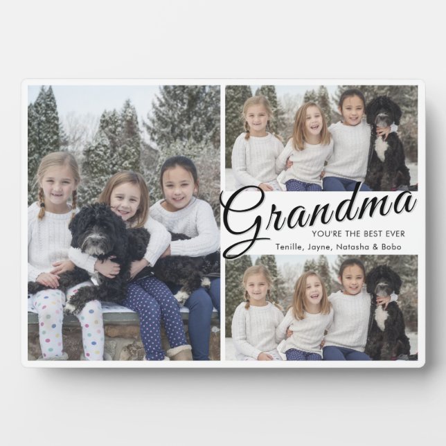 Plaque Photo Best Grandma Ever Photo (Devant)