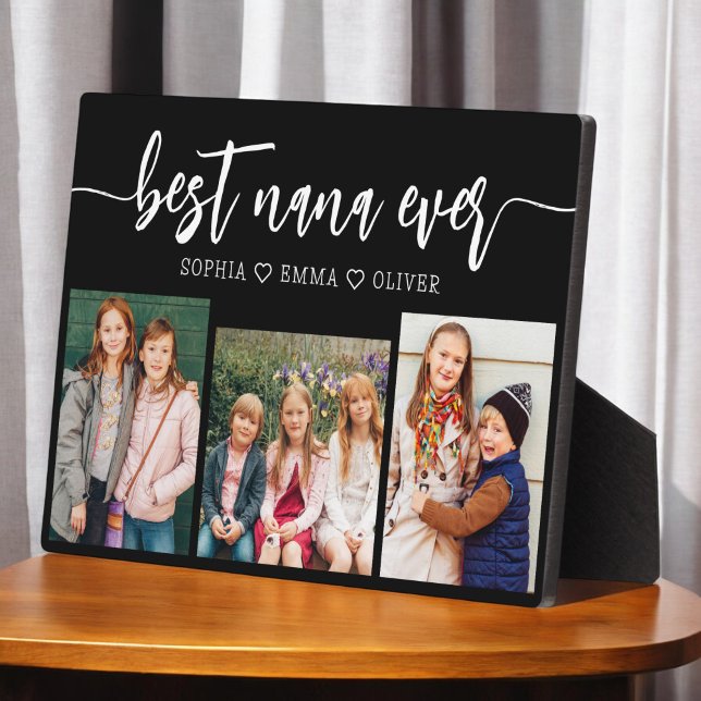 Plaque Photo Best Nana Ever - Collage photo pour petits enfants (Créateur téléchargé)