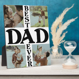 Plaque Photo Best Papa Ever 4 photo Happy Fête des pères