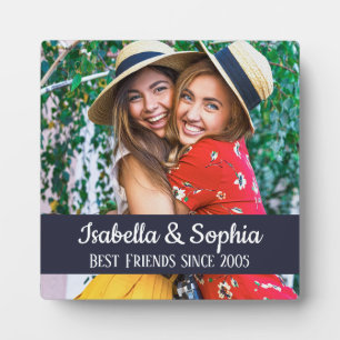 Plaque Photo BFF Meilleurs amis tendance photo personnalisée mo