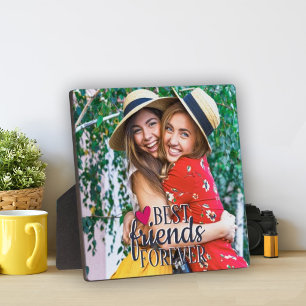 Plaque Photo BFF photo Meilleurs amis pour toujours moderne