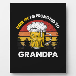 Plaque Photo Bière Moi Je Suis Promu À Grand-Père Anniversaire