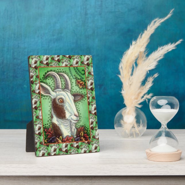 PLAQUE PHOTO BILLY CHÈQUE ET FEUILLES D'AUTOMNE, MERCI FERME (Côté)